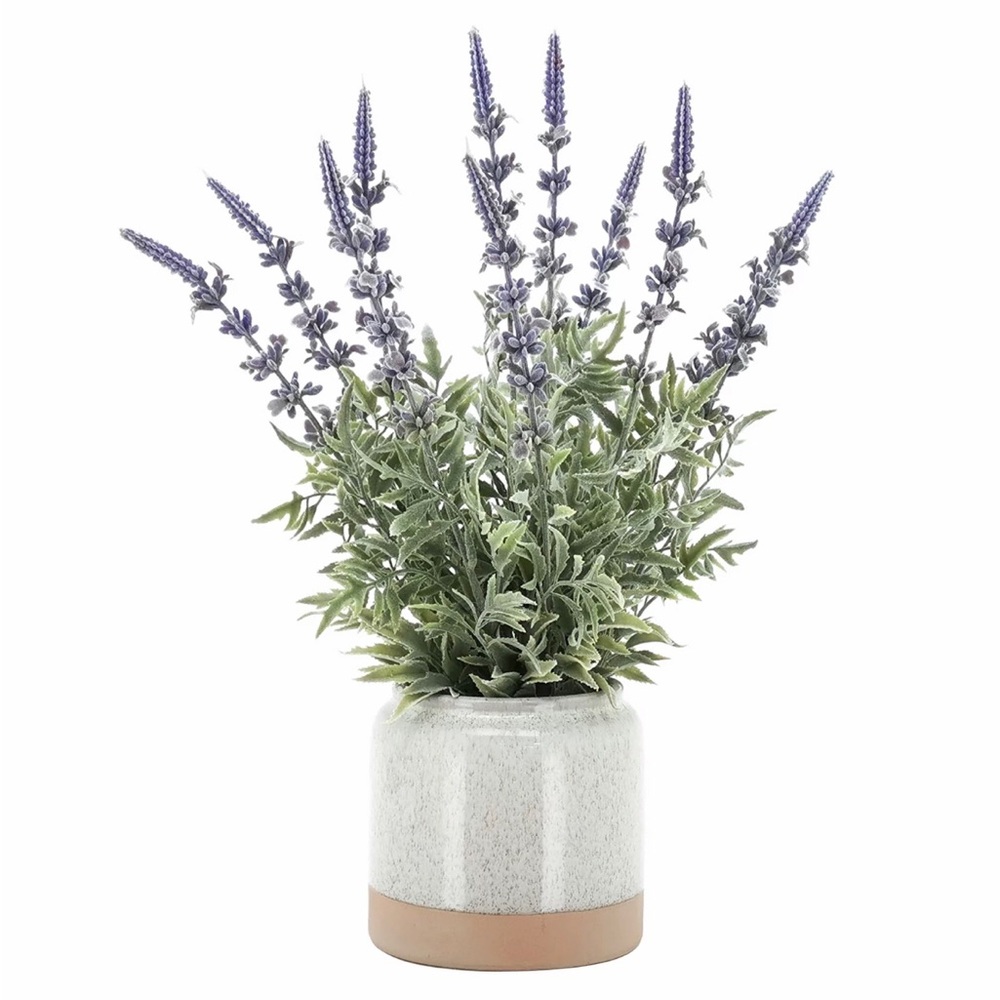 Sonoma Goods Artifical Lavender Plant Home Decor NWT